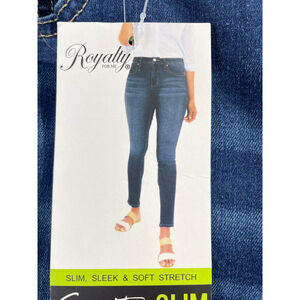 Royalty for Me Slim Stretch Skinny Jeans‎ Dark Wash Denim Womens Size 10